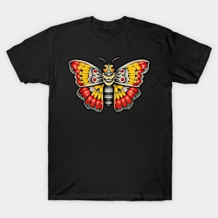 Vintage Retro Flash Tattoo Moth T-Shirt